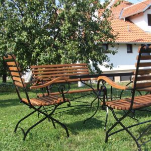 Drveni vrtni set